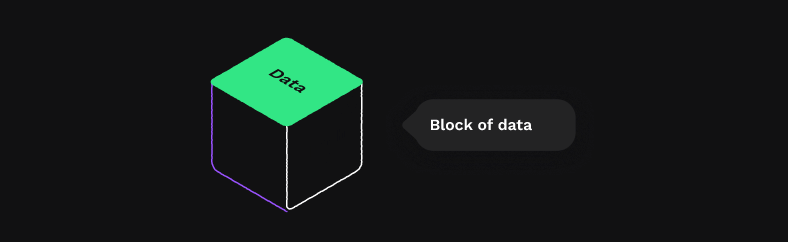 A block of data