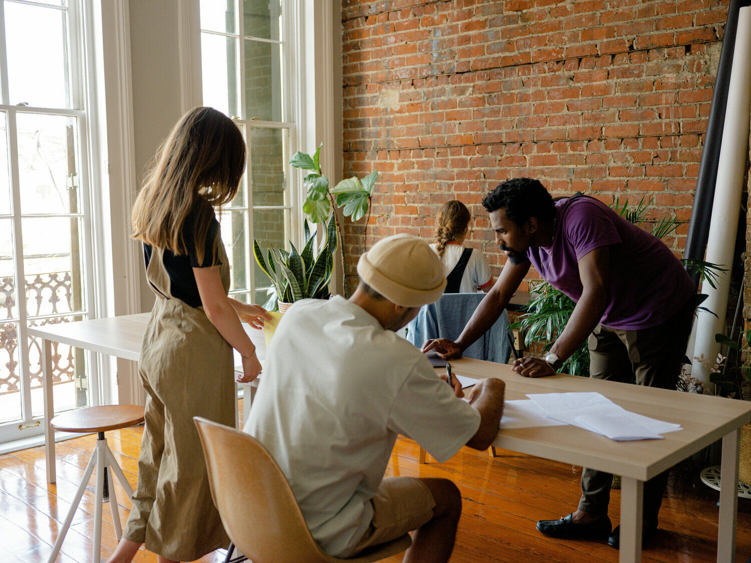 Image of community members working together